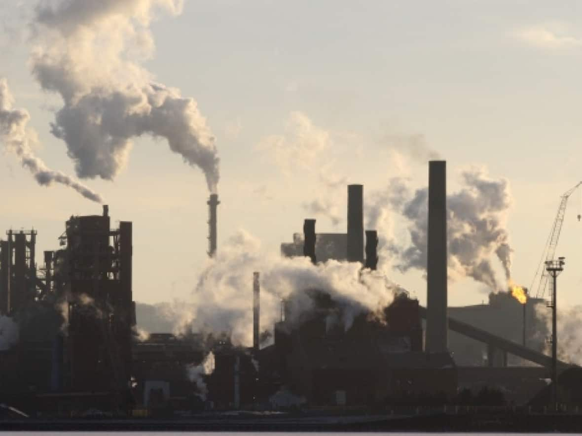 New technology at ArcelorMittal Dofasco in Hamilton is expected to cut 3 million tonnes of carbon dioxide from the local atmosphere annually.  (John Rieti/CBC - image credit)