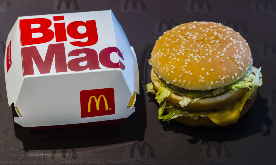 McDonald's Big Mac is seen in Hong Kong