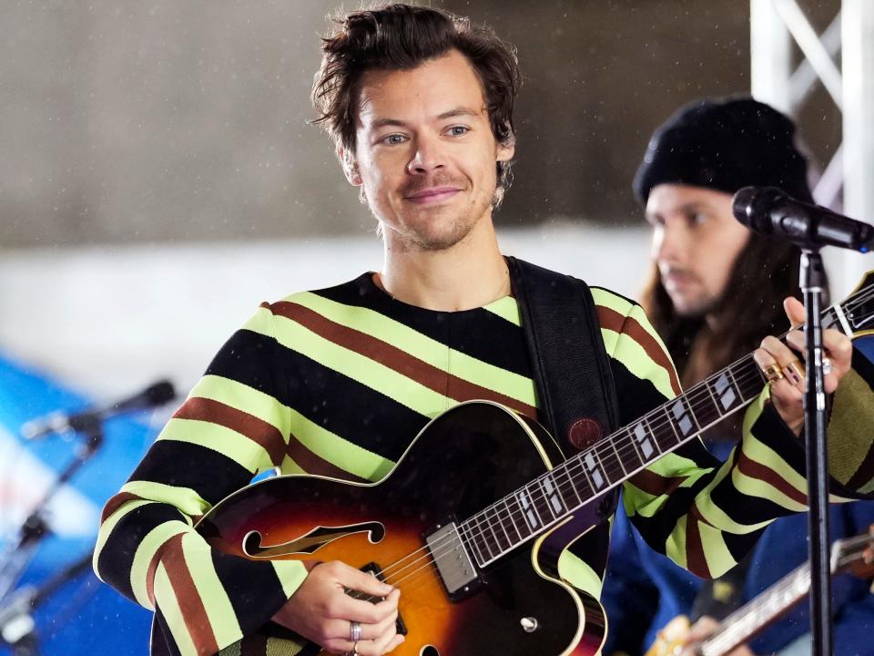 Harry Styles performing on the "Today" show in May 2022.