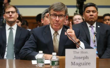 Acting Director of National Intelligence Maguire testifies before House Intelligence Committee hearing on handling of whistleblower complaint on Capitol Hill in Washington