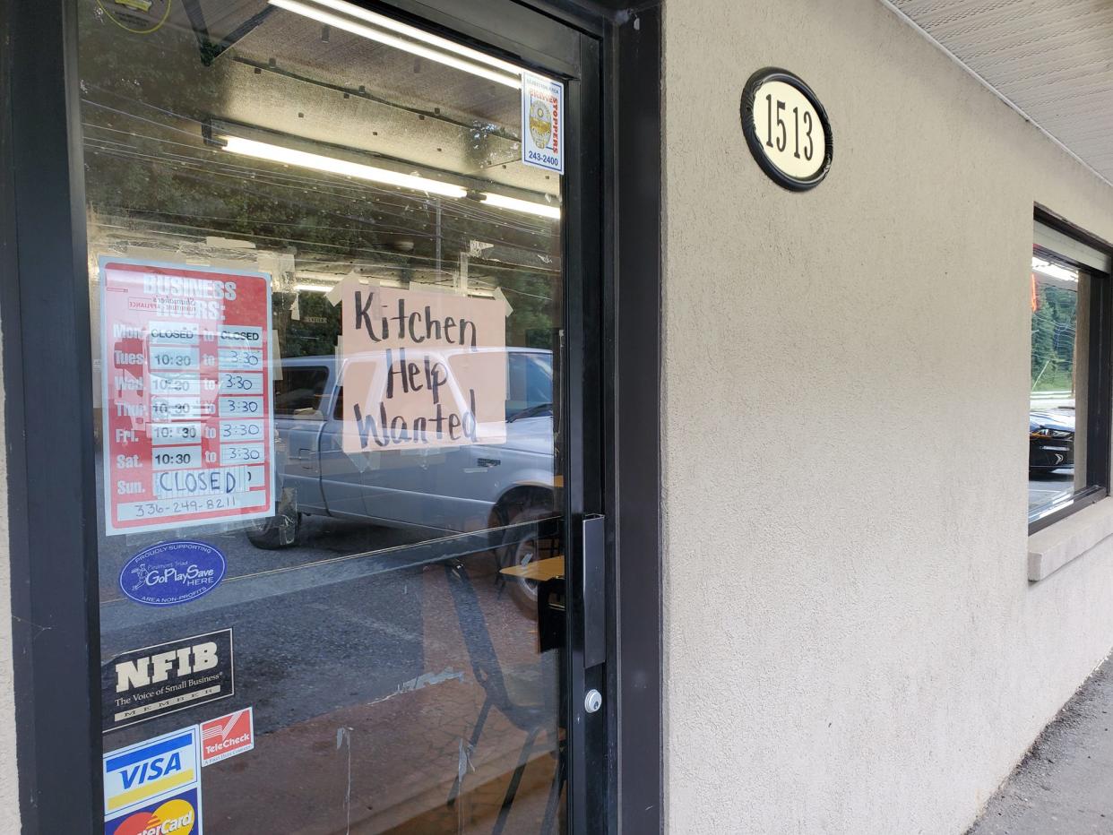 Many local employers, including restaurants, are still struggling to find enough workers to continue with normal operating hours.