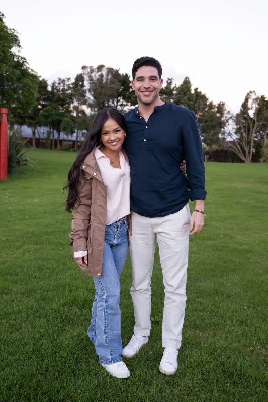 Jenn on a one-on-one date with Devin on 'The Bachelorette.'<p>Disney</p>