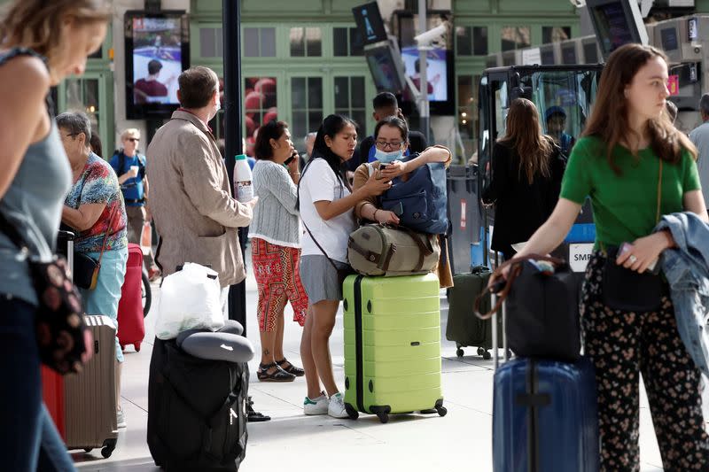 French railway workers on strike demanding salary hike