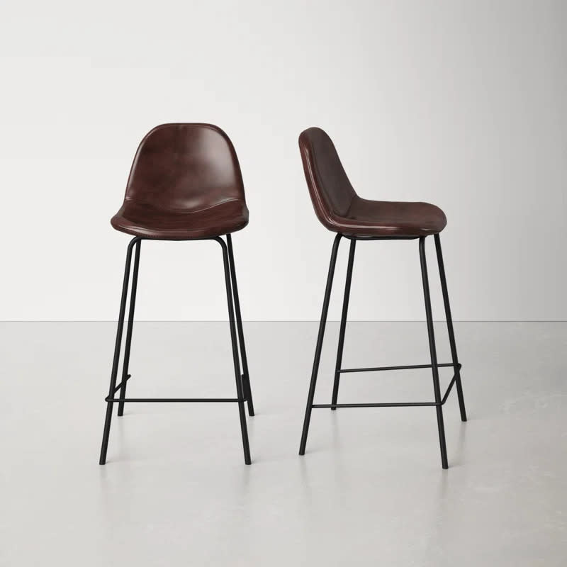 brown bar stools