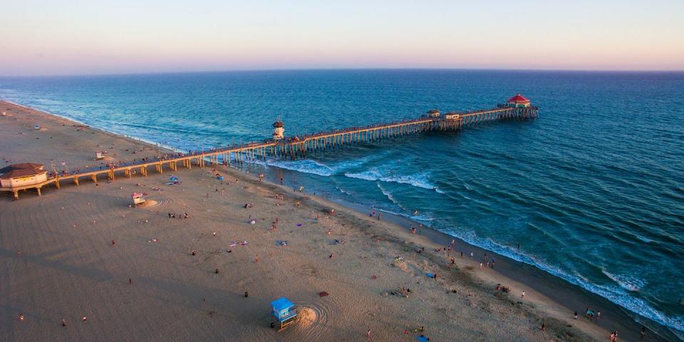 <p>One of the best beaches for surfing in California is <a href="https://www.tripadvisor.com/Tourism-g32513-Huntington_Beach_California-Vacations.html" rel="nofollow noopener" target="_blank" data-ylk="slk:Huntington Beach;elm:context_link;itc:0;sec:content-canvas" class="link ">Huntington Beach</a>, also known as "Surf City USA." Watch surfers glide across the Pacific Ocean's waves from the shore or from the the town's iconic pier (be sure to have lunch at the old-school diner, <a href="https://www.tripadvisor.com/Restaurant_Review-g32513-d468077-Reviews-Ruby_s_Diner-Huntington_Beach_California.html" rel="nofollow noopener" target="_blank" data-ylk="slk:Ruby's;elm:context_link;itc:0;sec:content-canvas" class="link ">Ruby's</a>), then cool off by taking a dip.</p><p><a class="link " href="https://go.redirectingat.com?id=74968X1596630&url=https%3A%2F%2Fwww.tripadvisor.com%2FHotel_Review-g32513-d1231115-Reviews-Kimpton_Shorebreak_Huntington_Beach_Resort-Huntington_Beach_California.html&sref=https%3A%2F%2Fwww.redbookmag.com%2Flife%2Fg34756735%2Fbest-beaches-for-vacations%2F" rel="nofollow noopener" target="_blank" data-ylk="slk:BOOK NOW;elm:context_link;itc:0;sec:content-canvas">BOOK NOW</a> Kimpton Shorebreak Hotel</p><p><a class="link " href="https://go.redirectingat.com?id=74968X1596630&url=https%3A%2F%2Fwww.tripadvisor.com%2FHotel_Review-g32513-d9566846-Reviews-Pasea_Hotel_Spa-Huntington_Beach_California.html&sref=https%3A%2F%2Fwww.redbookmag.com%2Flife%2Fg34756735%2Fbest-beaches-for-vacations%2F" rel="nofollow noopener" target="_blank" data-ylk="slk:BOOK NOW;elm:context_link;itc:0;sec:content-canvas">BOOK NOW</a> Paséa Hotel & Spa</p>