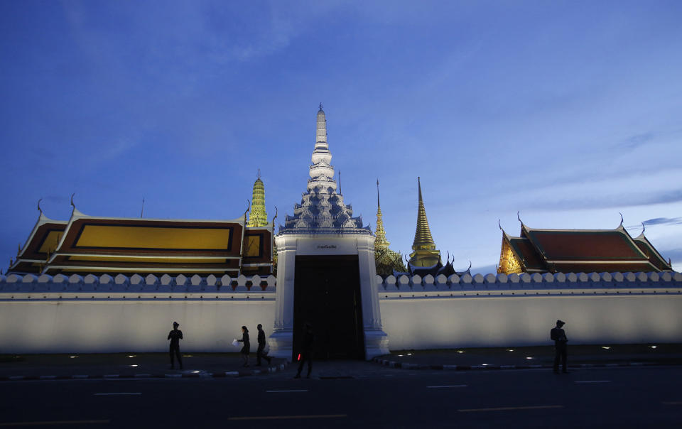 The Grand Palace under guard