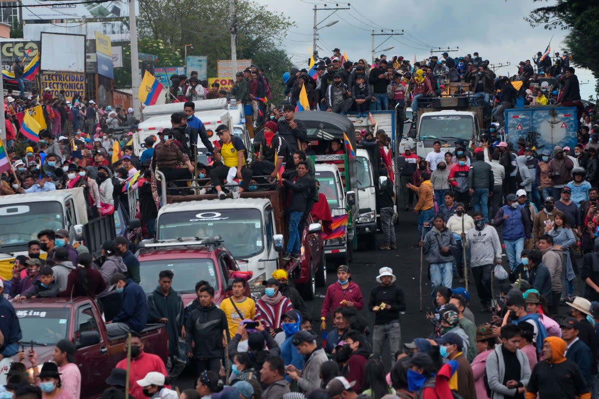 ECUADOR-PROTESTAS INDÍGENAS (AP)