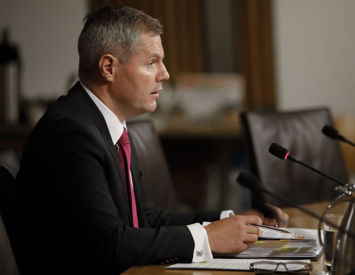 Derek Mackay faced the Public Audit Committee in his first Holyrood appearance in more than two years (Andrew Cowan/Scottish Parliament/PA) (PA Media)