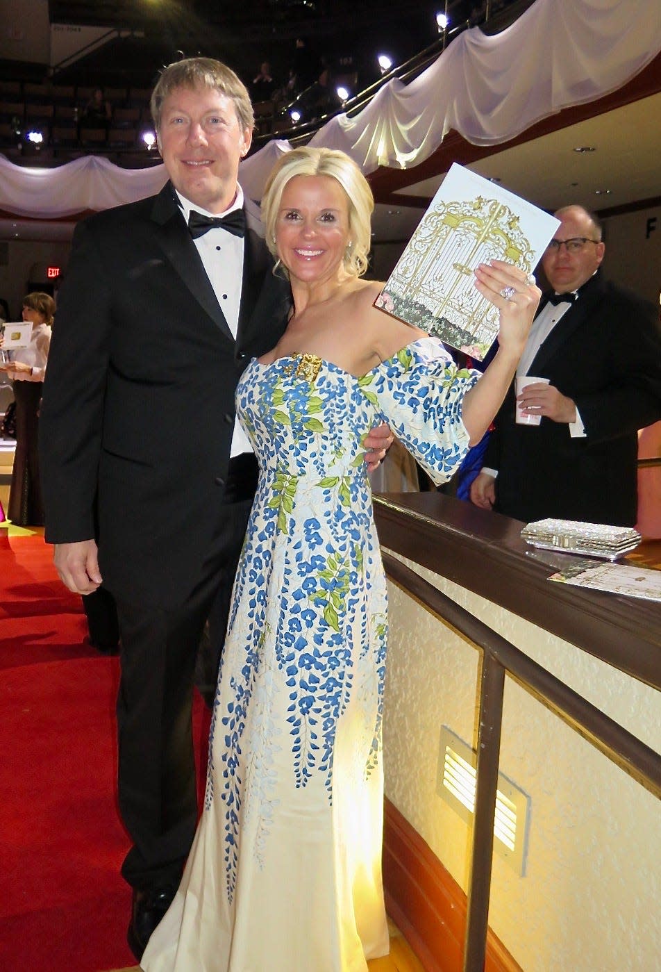 Allen and Serenity Evans arrive at the 2024 Cotillion in the Shreveport Municipal Auditorium.