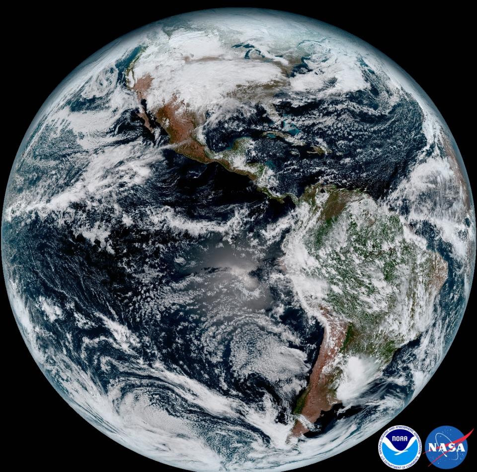 full disk image of Earth from space