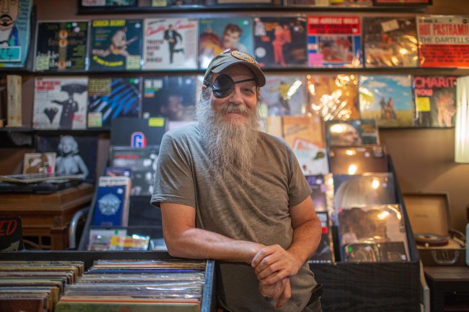 Variety Records is on the town square in Columbia. Charlie Pignato is a store team member.