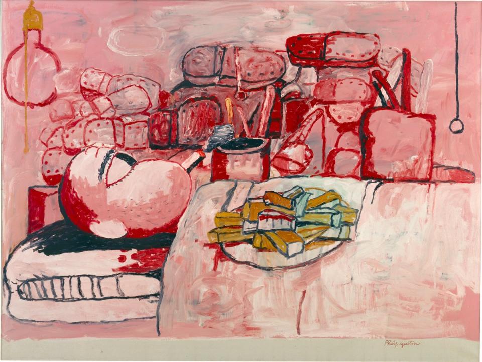 Paint, smoke, eat, 1973 (The Estate of Philip Guston)