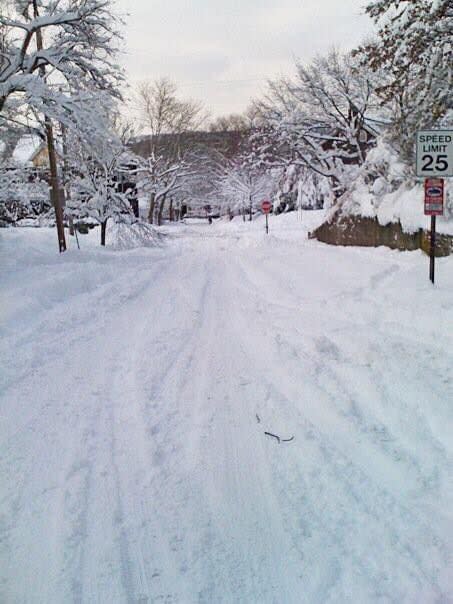 Snowmageddon in Pittsburgh's Highland Park neighborhood on Feb. 5, 2020.