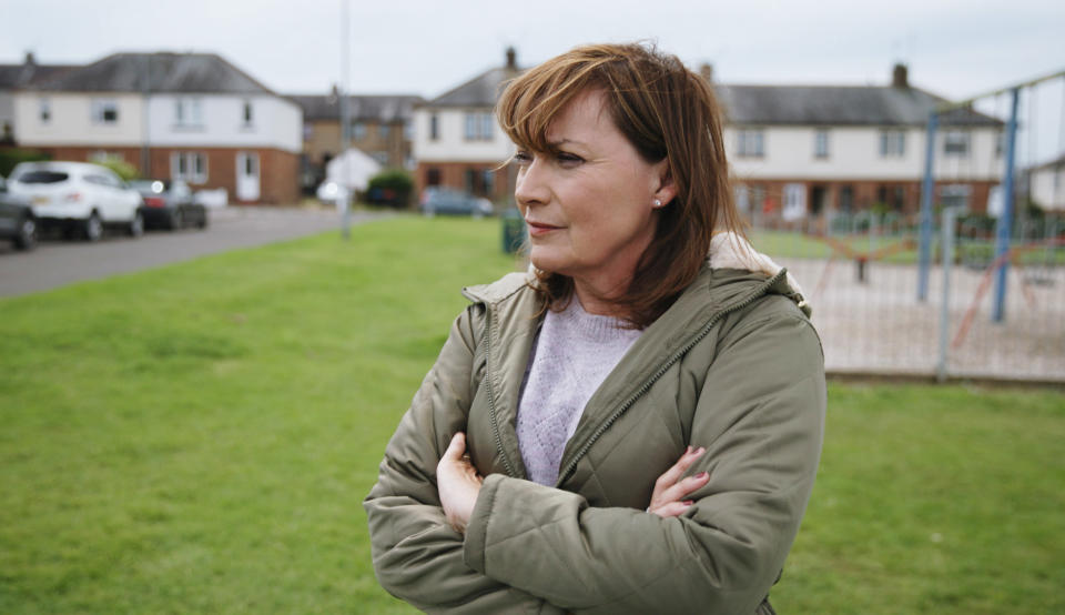 A Drumroll Films Production for ITV1

RETURN TO LOCKERBIE WITH LORRAINE KELLY
Wednesday 15th November 2023 on ITV1

Pictured: Lorraine Kelly in Lockerbie

Lorraine Kelly returns to the small Scottish border town of Lockerbie to find out how the residents coped with the
aftermath of Europeâ€™s deadliest terror attack. Thirty-five years ago this December, Lorraine was one of the first TV reporters to arrive at the scene after Pan Am Flight 103 exploded mid-air, killing all 259 people aboard and 11 on the ground. Before the police had cordoned off the area, she saw first-hand the shocking aftermath of the disaster.
Confronting her own difficult memories, Lorraine returns to try to understand what happened to Lockerbie and its
people once the TV cameras went home - meeting with residents in a town that didnâ€™t put up Christmas lights in its centre for 10 years after the event - and hearing the moving stories of how people have attempted to heal after witnessing such traumatic scenes.

(C) Drumroll Films 

For further information please contact Peter Gray
Mob 07831460662 /  peter.gray@itv.com

This photograph is (C) *** and can only be reproduced for editorial purposes directly in connection with the programme or event mentioned herein.

Once made available by ITV plc Picture Desk, this photograph can be reproduced once only up until the transmission [TX] date and no reproduction fee will be charged.

Any subsequent usage may incur a fee.

This photograph must not be manipulated [excluding basic cropping] in a manner which alters the visual appearance of the person photographed deemed detrimental or inappropriate by ITV plc Picture Desk.

This photograph must not be syndicated to any other company, publication or website, or permanently archived, without the express written permission of ITV Picture Desk.

Full Terms and conditions are available on the website www.itv.com/presscentre/itvpictures/terms
