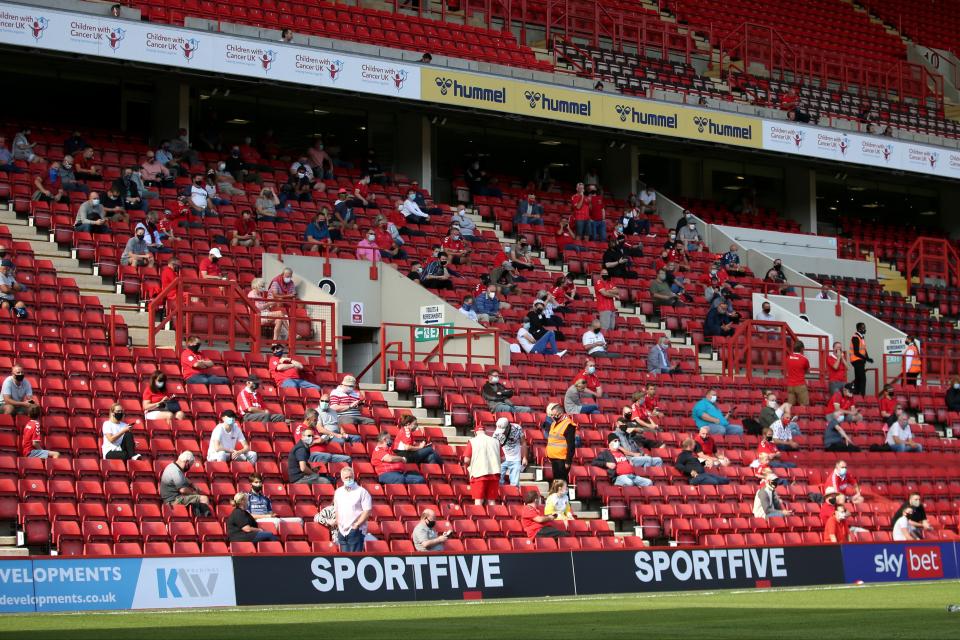 <p>Charlton hosted a pilot event with fans against Doncaster in September</p> (Getty Images)