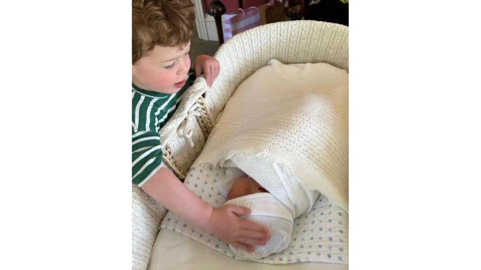Princess Eugenie son August meeting baby brother Ernest