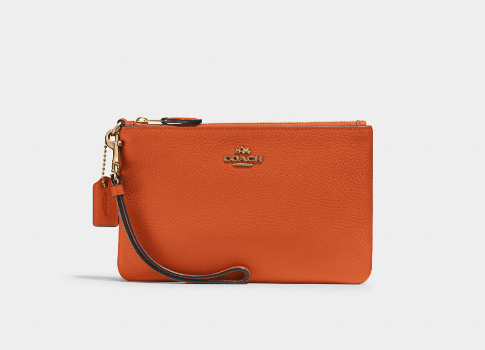 Small Wristlet. Image via Coach Outlet.