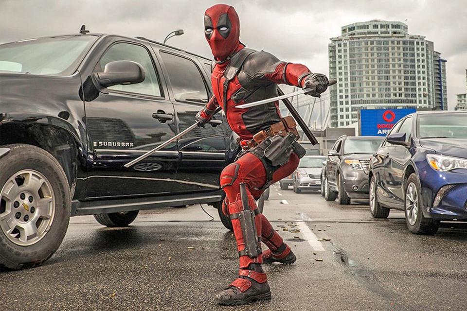 Editorial use only. No book cover usage. Mandatory Credit: Photo by Moviestore/Shutterstock (5140784l) 'Deadpool' film - Ryan Reynolds 'Deadpool' film - 2016