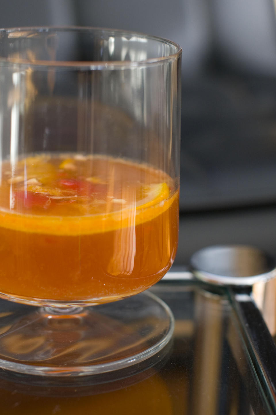 In this Feb. 13, 2012 image taken in Concord, N.H., an Old Fashion cocktail made with rye, is shown. (AP Photo/Matthew Mead)