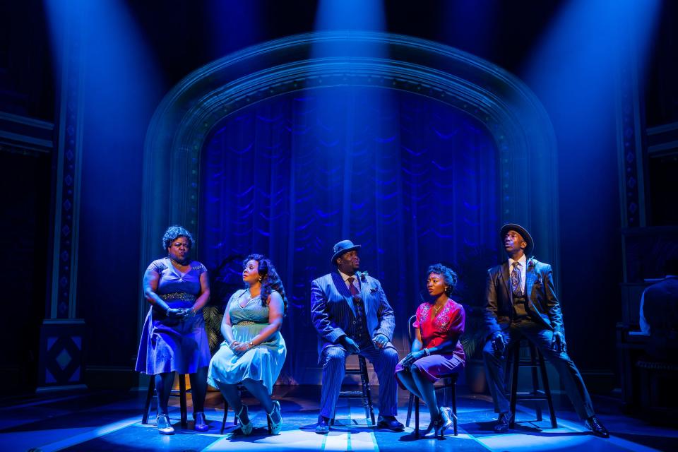 Left to right: Tarra Conner Jones, Ashanti J'Aria, Juson Williams, Ciara Elyse Harris and Anthony Wayne in "Ain't Misbehavin'" at the Cape Playhouse.