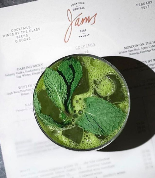 <p>Trying to be healthy on holidays? Well, Jams is for you. Located at 1 Hotel Central Park, the bar/restaurant has a great selection of healthy bites and cocktails. The ‘Greenhouse’ cocktail is a MUST; the combination of gin, kale, cucumber, citrus and celery will have your immune system living its best life. </p>