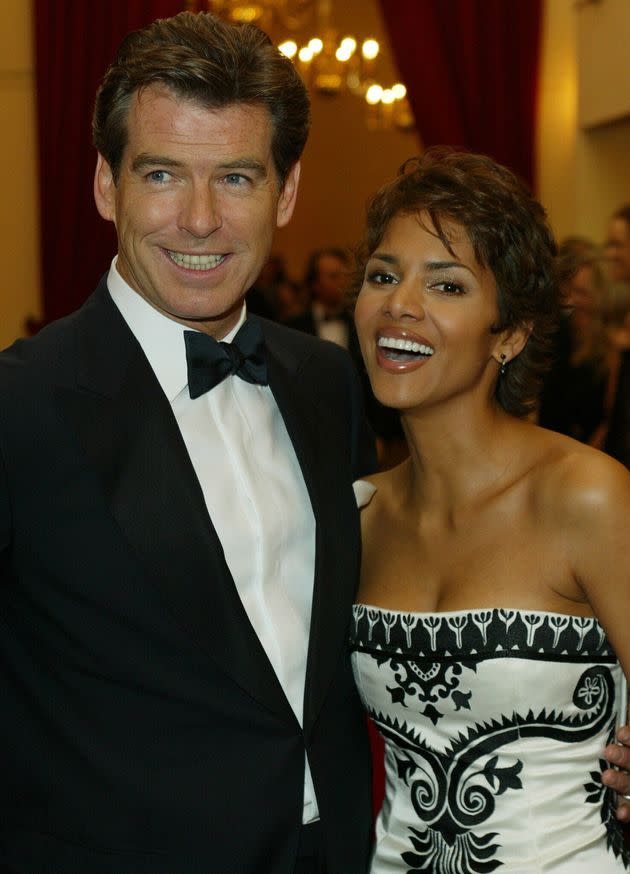 Pierce Brosnan and Halle Berry at the world premiere of 