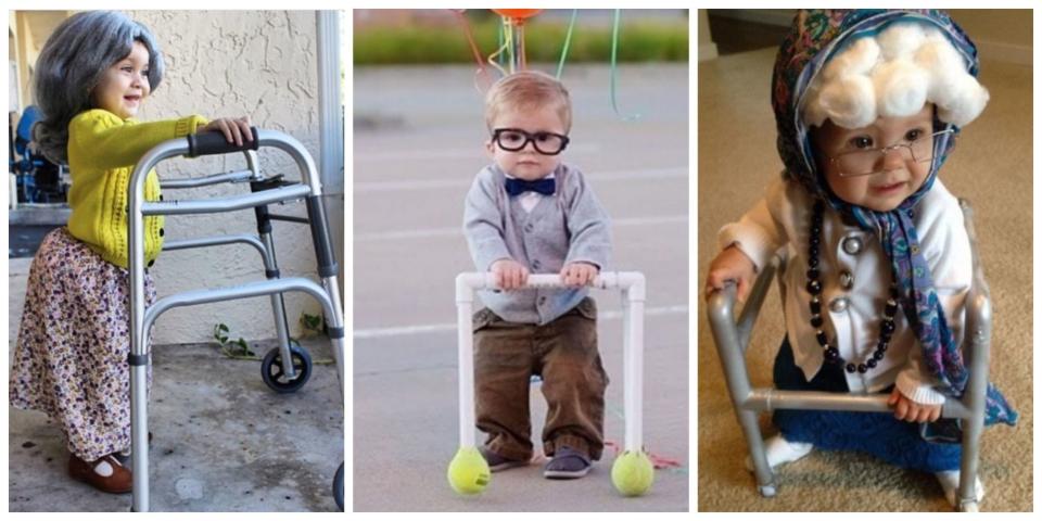 1) Babies dressed as old people