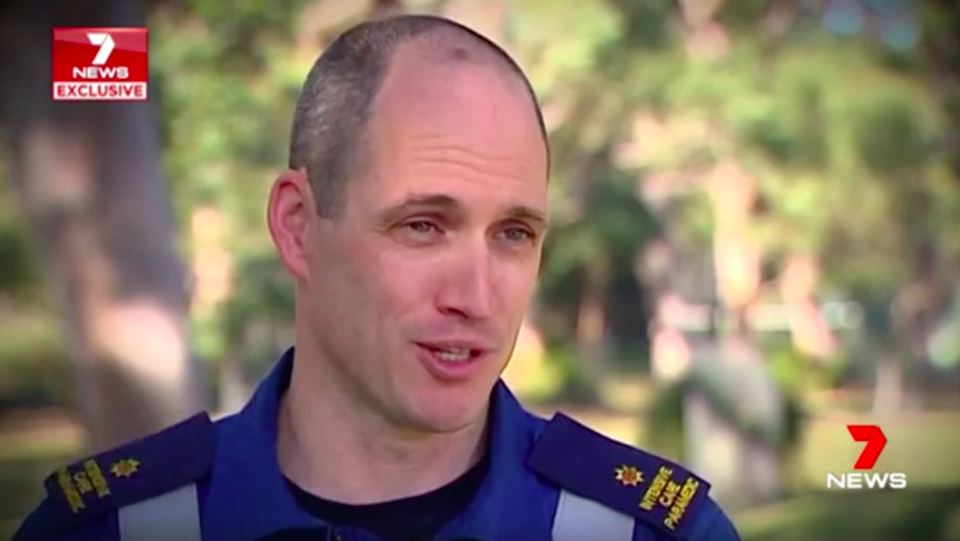 Off-duty paramedic Markus Hunziker has been praised for his quick-thinking actions at the crash scene. Source: 7News