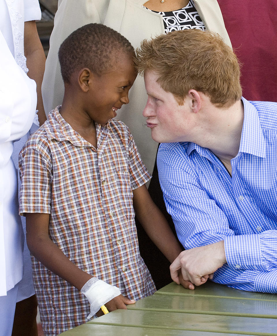 Prince Harry was captured by Arthur Edwards in Barbados