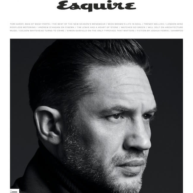 Tom Hardy covers Esquire UK credit:Bang Showbiz