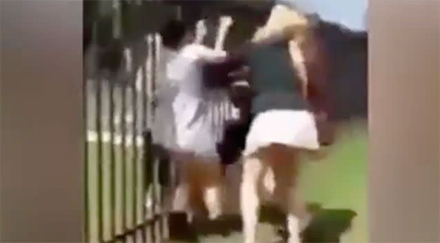 A number of girls intervened to try to stop the fight. Photo: Facebook