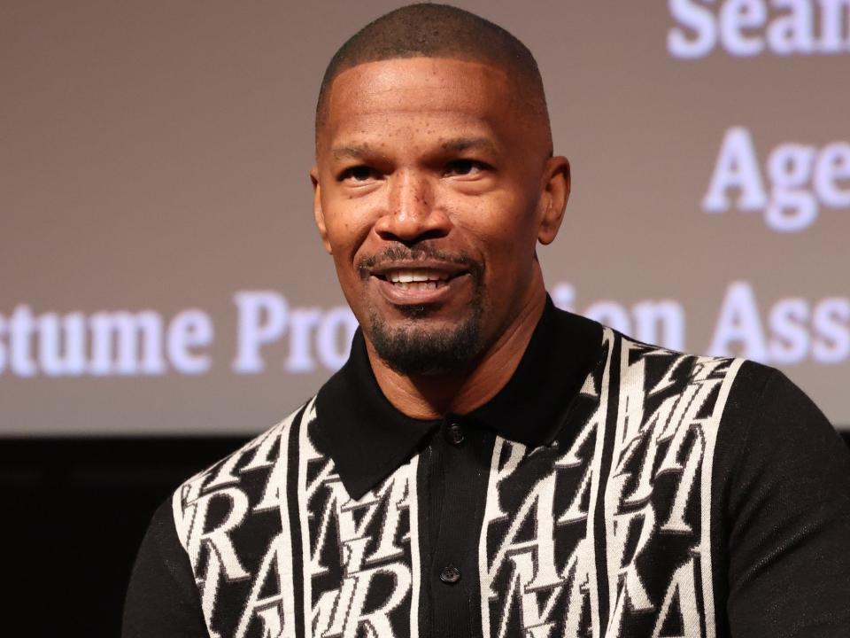 Jamie Foxx at a special screening of "The Burial" on December 17, 2023 in Los Angeles, California.