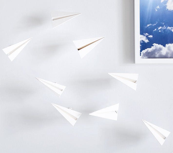 Pottery Barn Kids Paper Airplane Wall Stick-Ons