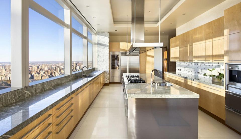 Penthouse Kitchen inside NYC's luxe South Tower at Time Warner Center