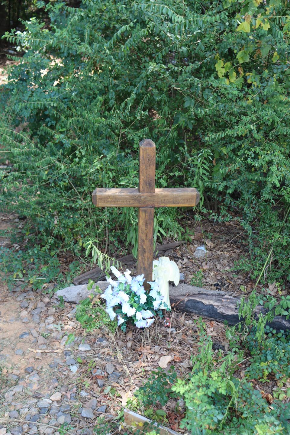 A cross was placed at the site where 6-month-old Levi Cole Ellerbe was found on the night of July 17, 2018, off Breda Avenue in Natchitoches. He died hours later at a Shreveport hospital after suffering burns over most of his body.