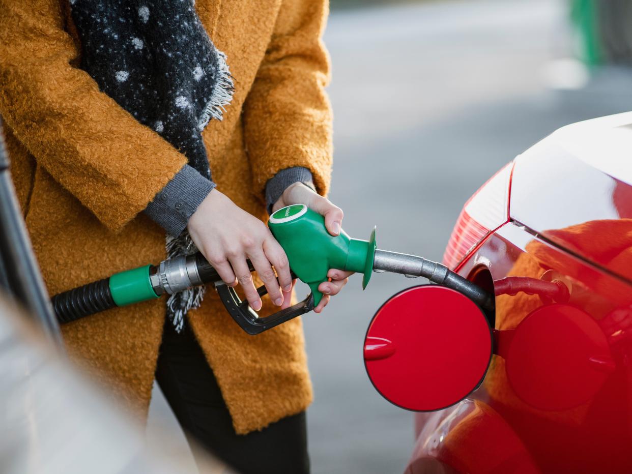 UK gas prices petrol station fuel