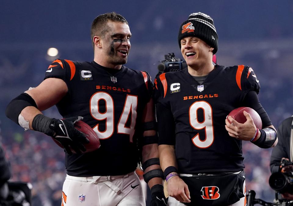 Sam Hubbard's 98-yard fumble return touchdown put Joe Burrow and the Bengals into the divisional round.