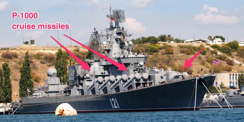 The Moskva was armed with 16 P-1000 anti-ship cruise missiles whose fuel included liquid propellant.