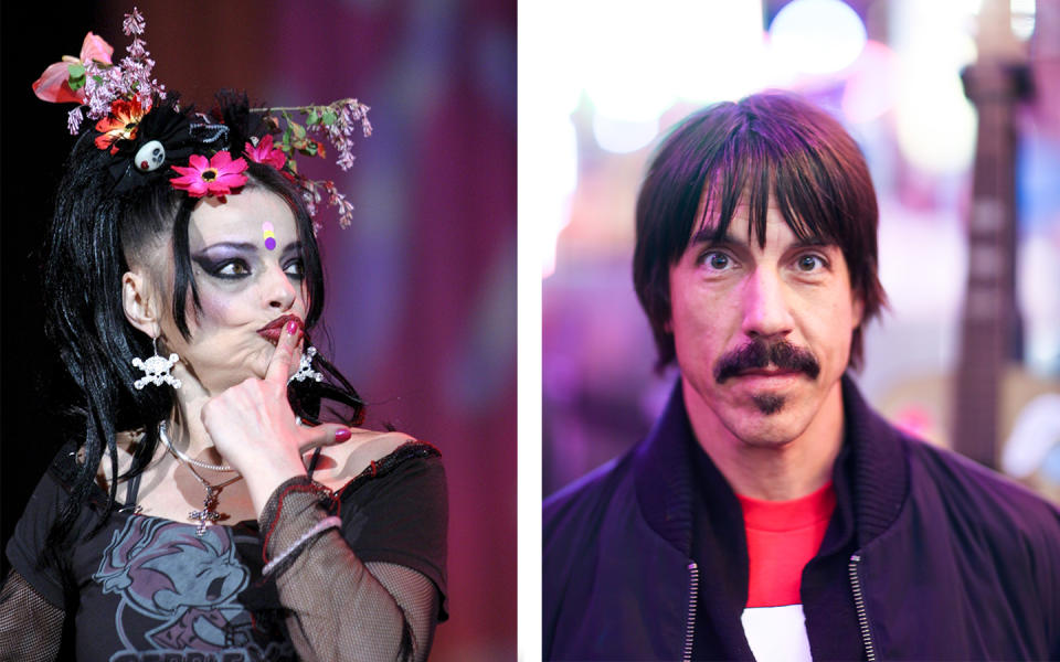 Ja, auch diese beiden waren mal ein Paar. US-Rocker Anthony Kiedis war in den 80er-Jahren mit der schrillen Nina Hagen zusammen. "Eine tolle Frau, allerdings wusste ich damals nicht viel über ihre Musik", verriet der "Red Hot Chili Peppers"-Frontmann "Max" einst über seine sieben Jahre ältere Ex-Liebschaft. (Bild-Copyright: Rex)