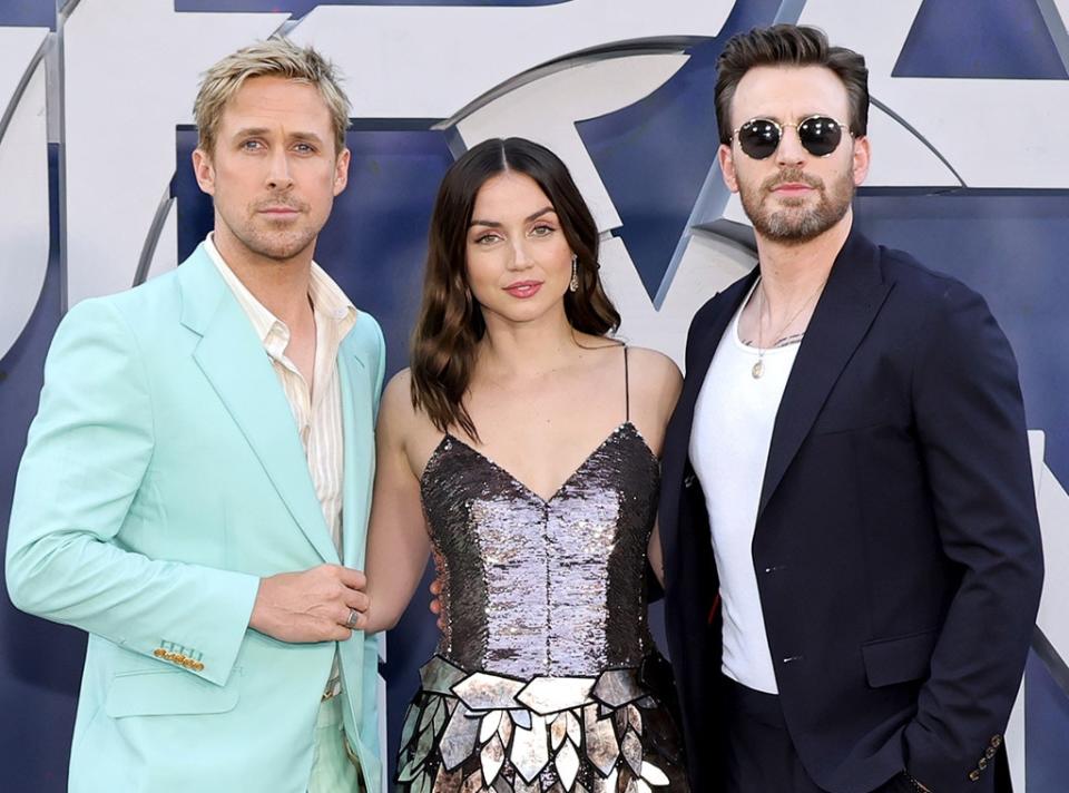 Ryan Gosling, Ana de Armas, Chris Evans