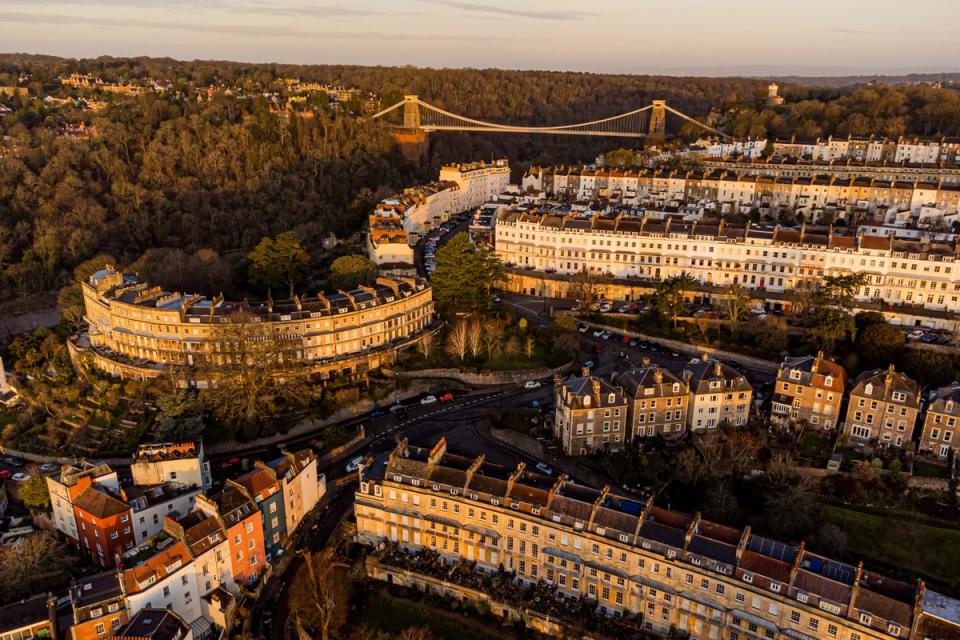 A view of Bristol. The lure of city living means the prices of prime properties in urban housing markets are now rising more quickly than top-end homes in surrounding rural areas, according to Savills (Ben Birchall/PA) (PA Wire)