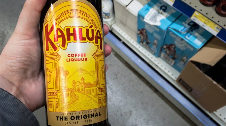 Bottle of Kahlua liqueur