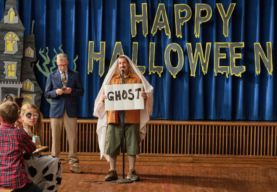 Adam Sandler in 'Hubie Halloween'. (Credit: Scott Yamano/Netflix)