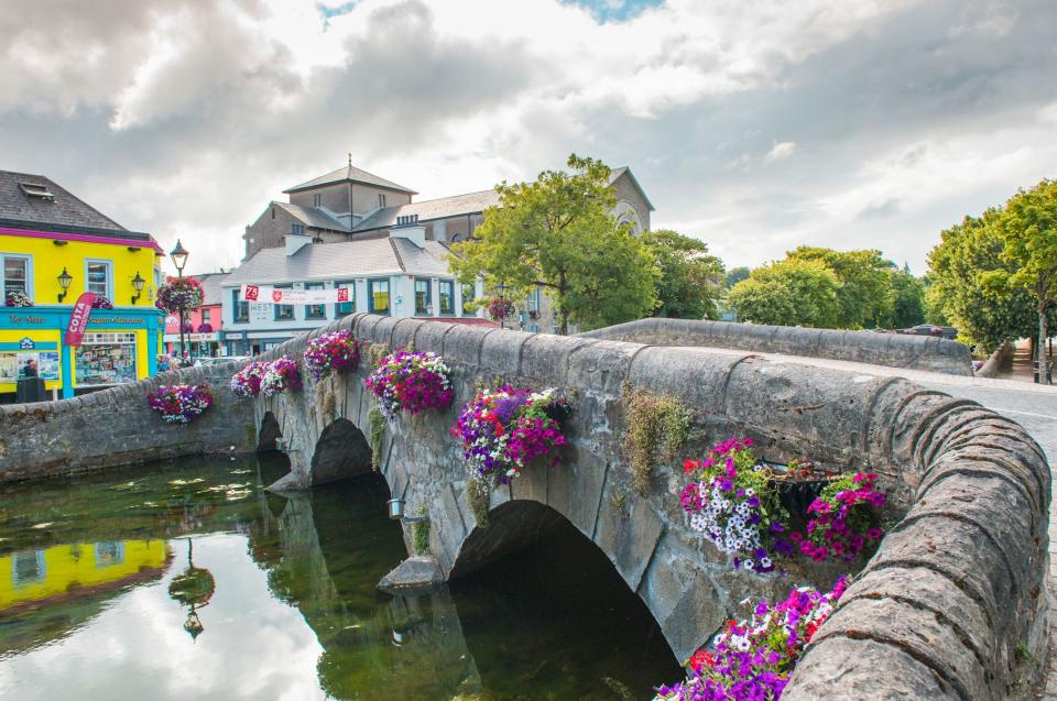 <cite class="credit">One of several stone bridges over Westport’s Carrowbeg River</cite>