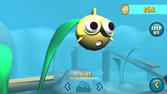 Players can collect fish in an interactive aquarium in Bottom Feeders
