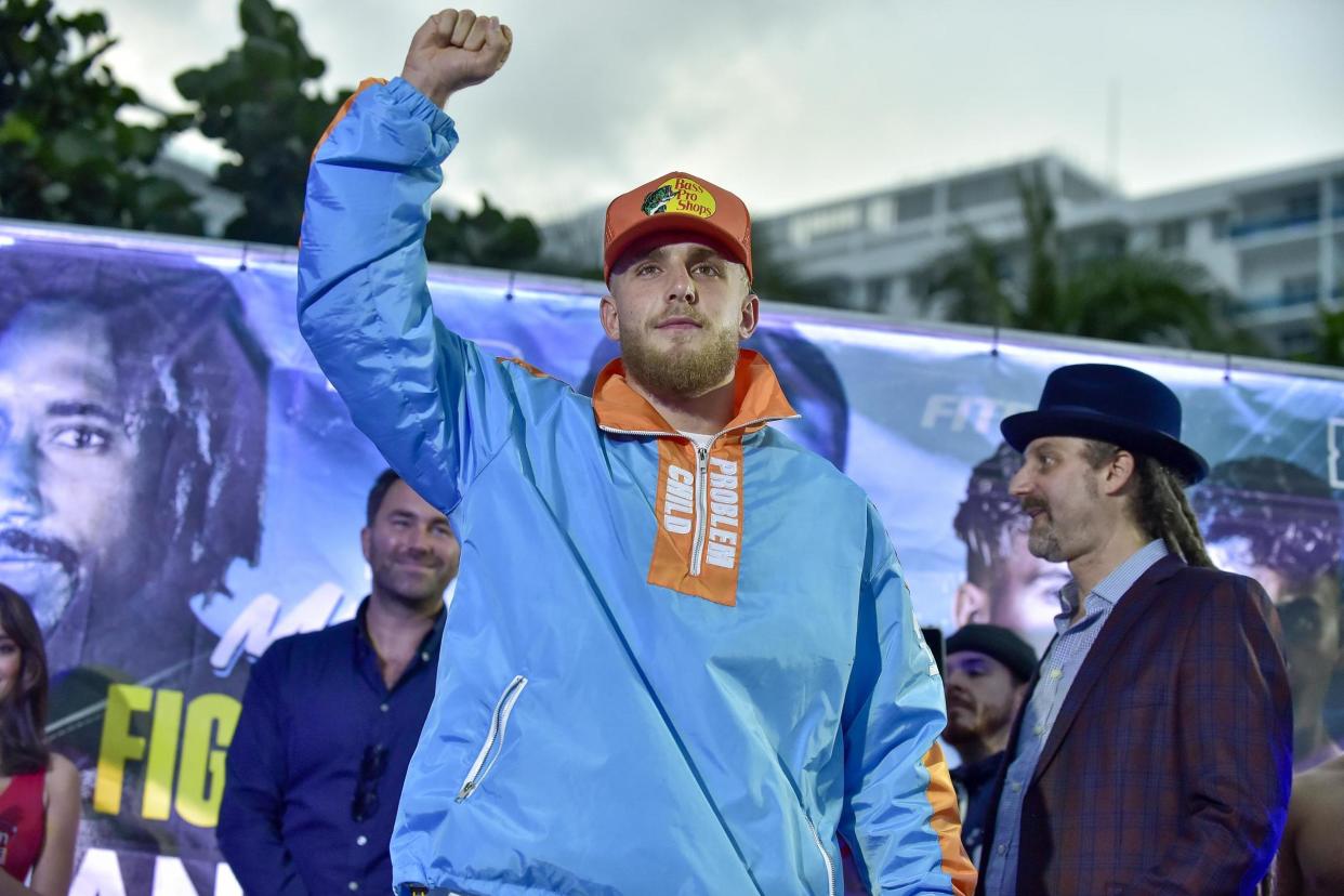 Jake Paul during a weigh-in prior to a boxing fight on 29 January 2020 in Miami, Florida: Eric Espada/Getty Images