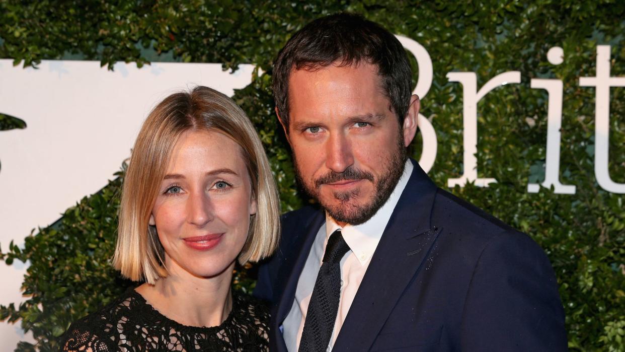 Sally Scott and Bertie Carvel attend the London Evening Standard British Film Awards at Television Centre on February 7, 2016 