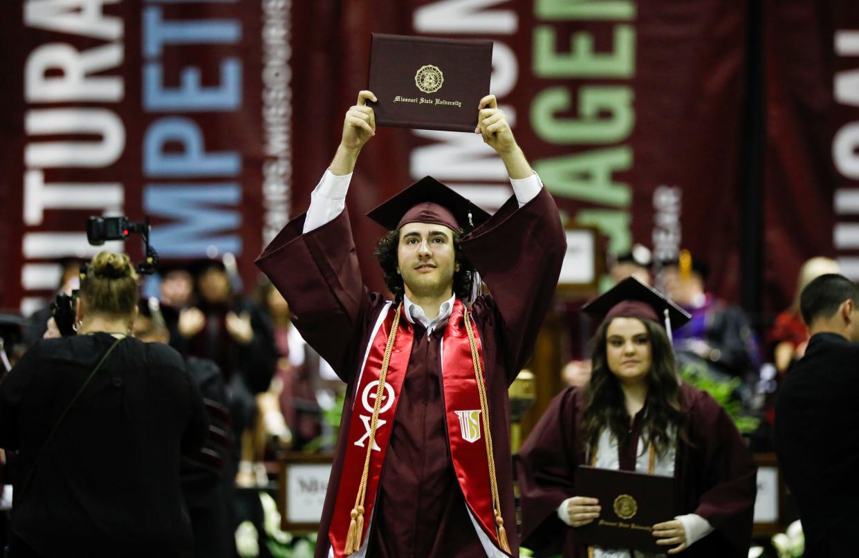 In May 2023, Missouri State University awarded 1,986 bachelor’s degrees, 769 master’s degrees, 116 doctorate degrees and 30 specialist degrees.