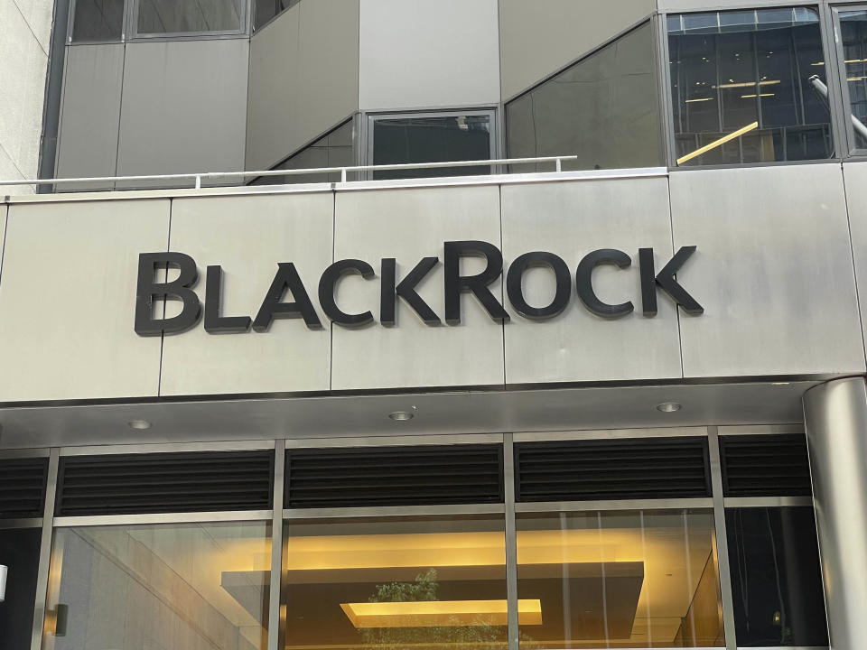 Photo by: STRF/STAR MAX/IPx 2022 5/16/22 An Blackrock sign is seen in New York City.