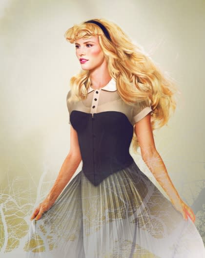 Princess Aurora of "Sleeping Beauty" looks like a supermodel. Those cheek bones!